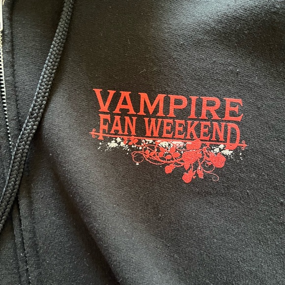 Vampire Diaries Fan Weekend Black Hoodie. XL Unisex. - Picture 2 of 4